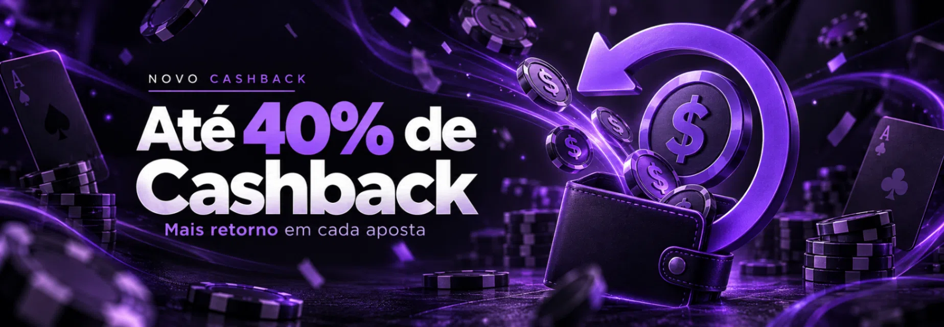 Até 40% de Cashback